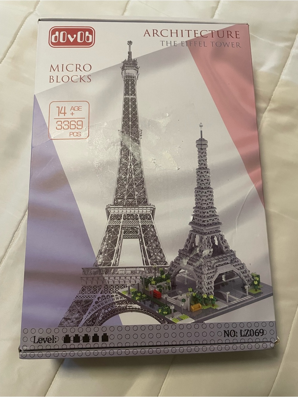 Micro Blocks Eiffel Tower Architecture Building Set by OVO - Gray